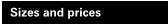 Sizes and prices